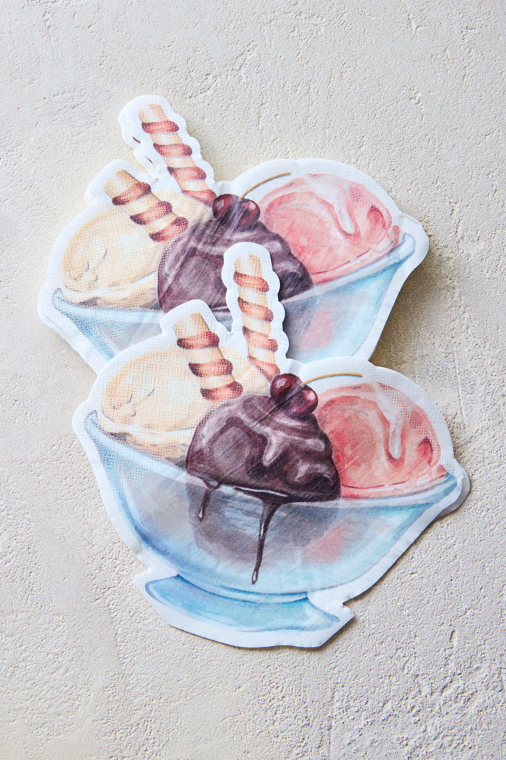 LOT SERVIETTES DE TABLE PAPIER GLACE (LOT DE 20)