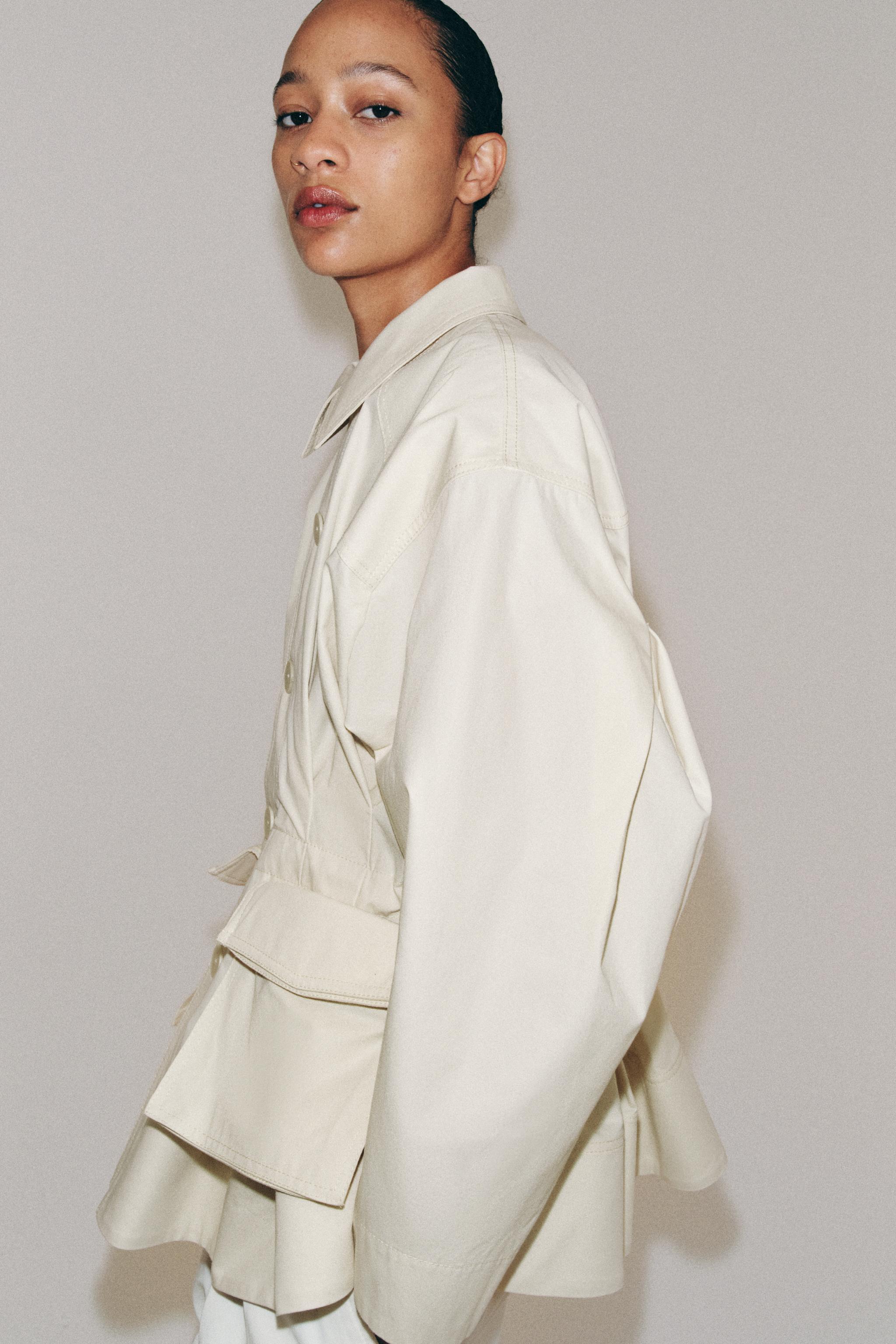 ZW COLLECTION POCKET JACKET — Light tan