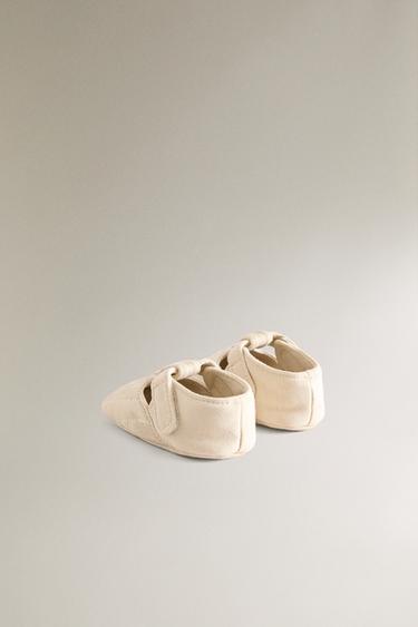 SANDAL-STYLE BOOTIES - Ecru White by Zara - Image 3
