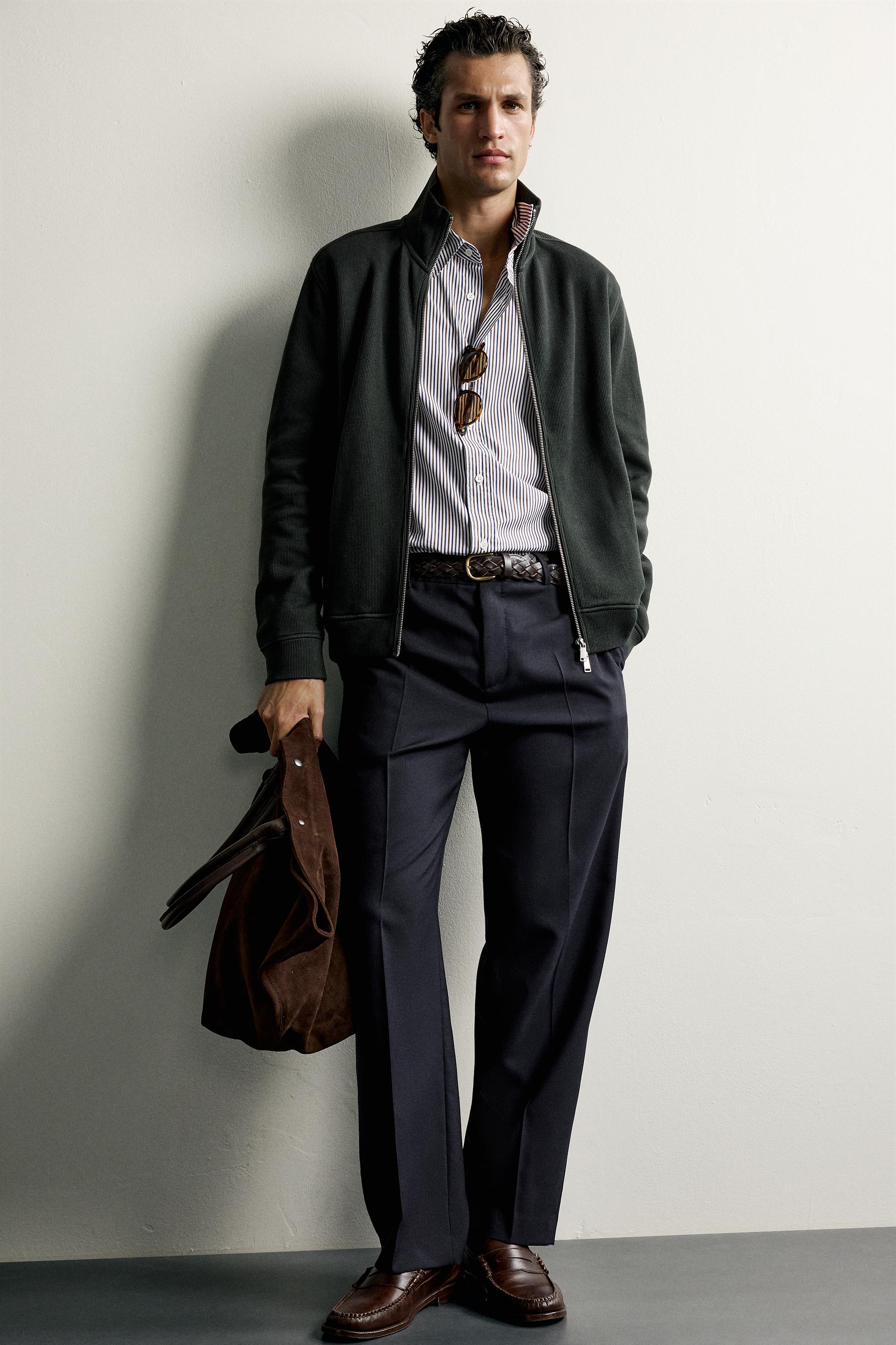 PANTALON REGULAR FIT 100% LAINE