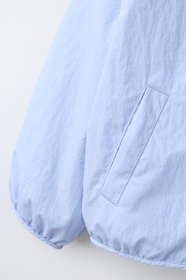 LIGHTWEIGHT WATER-REPELLENT RAINCOAT - Light blue by Zara - Image 4