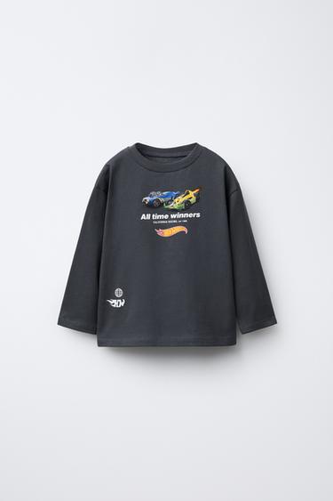 HOT WHEELS™ MATTEL CAR PRINT T-SHIRT - Anthracite grey by Zara