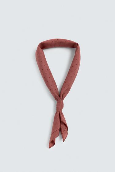 POLKA DOT PRINT BANDANA - Red by Zara - Image 1
