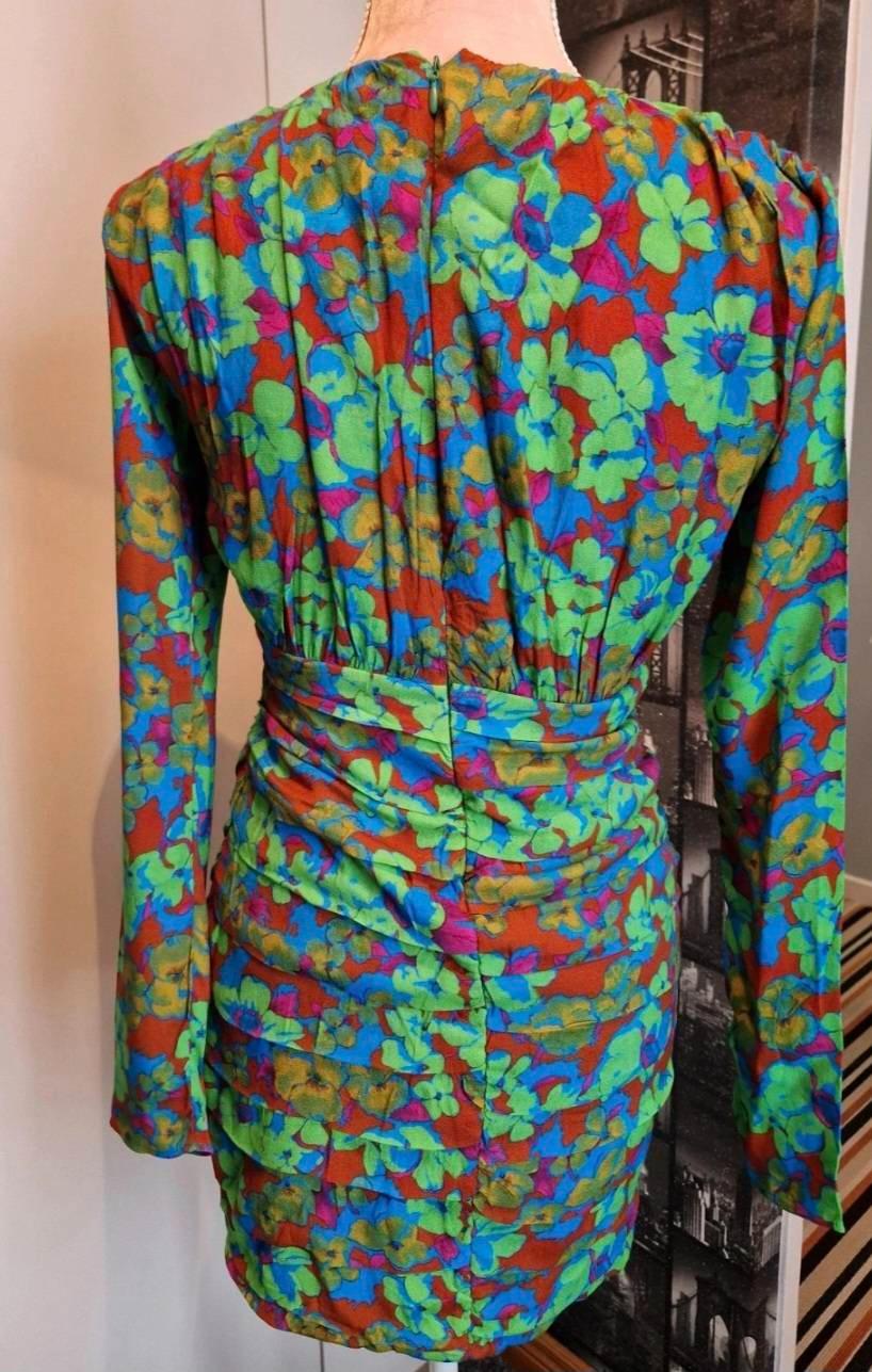 FLORAL PRINT DRAPED DRESS - Image 3