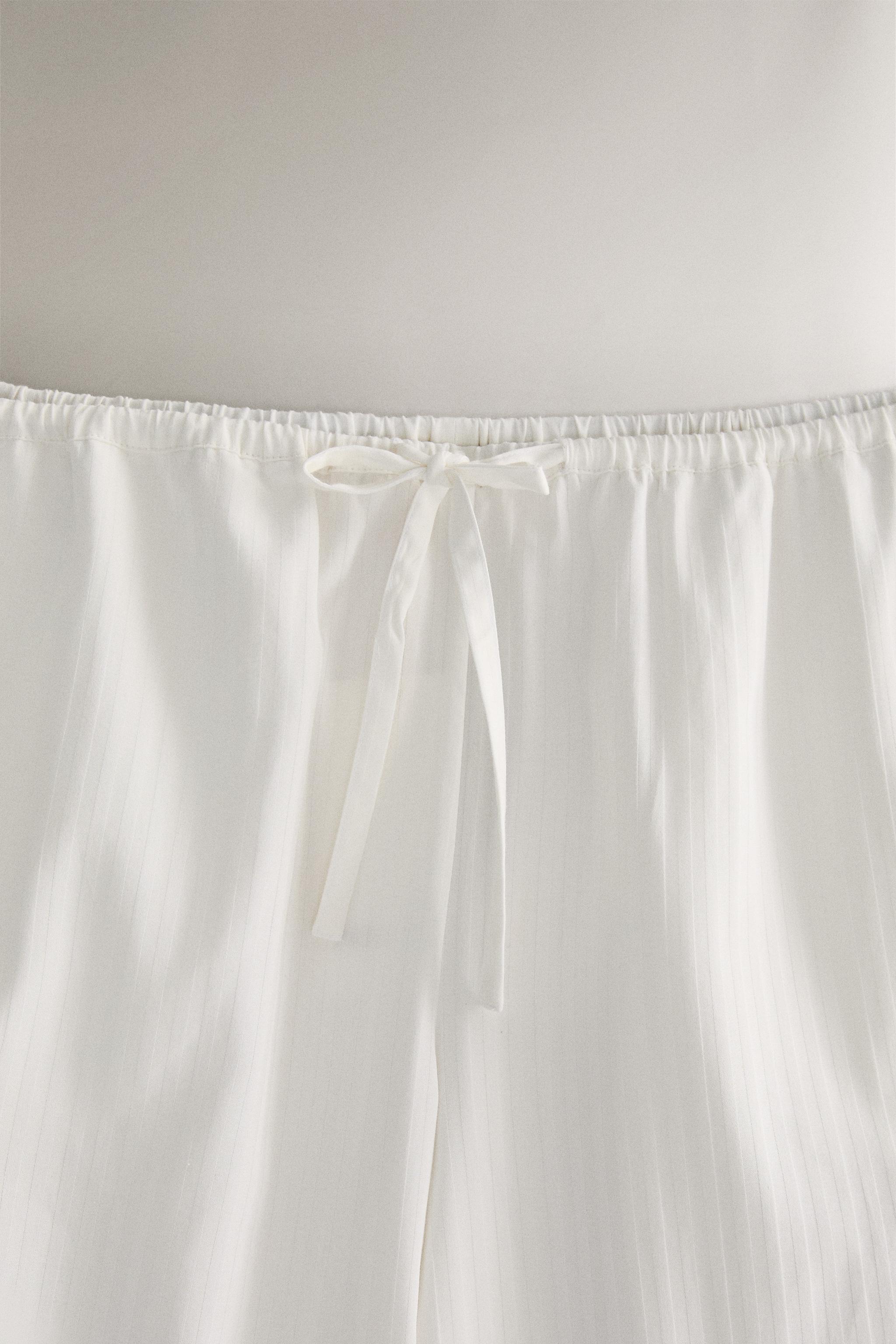 PANTALON JACQUARD RAYURES