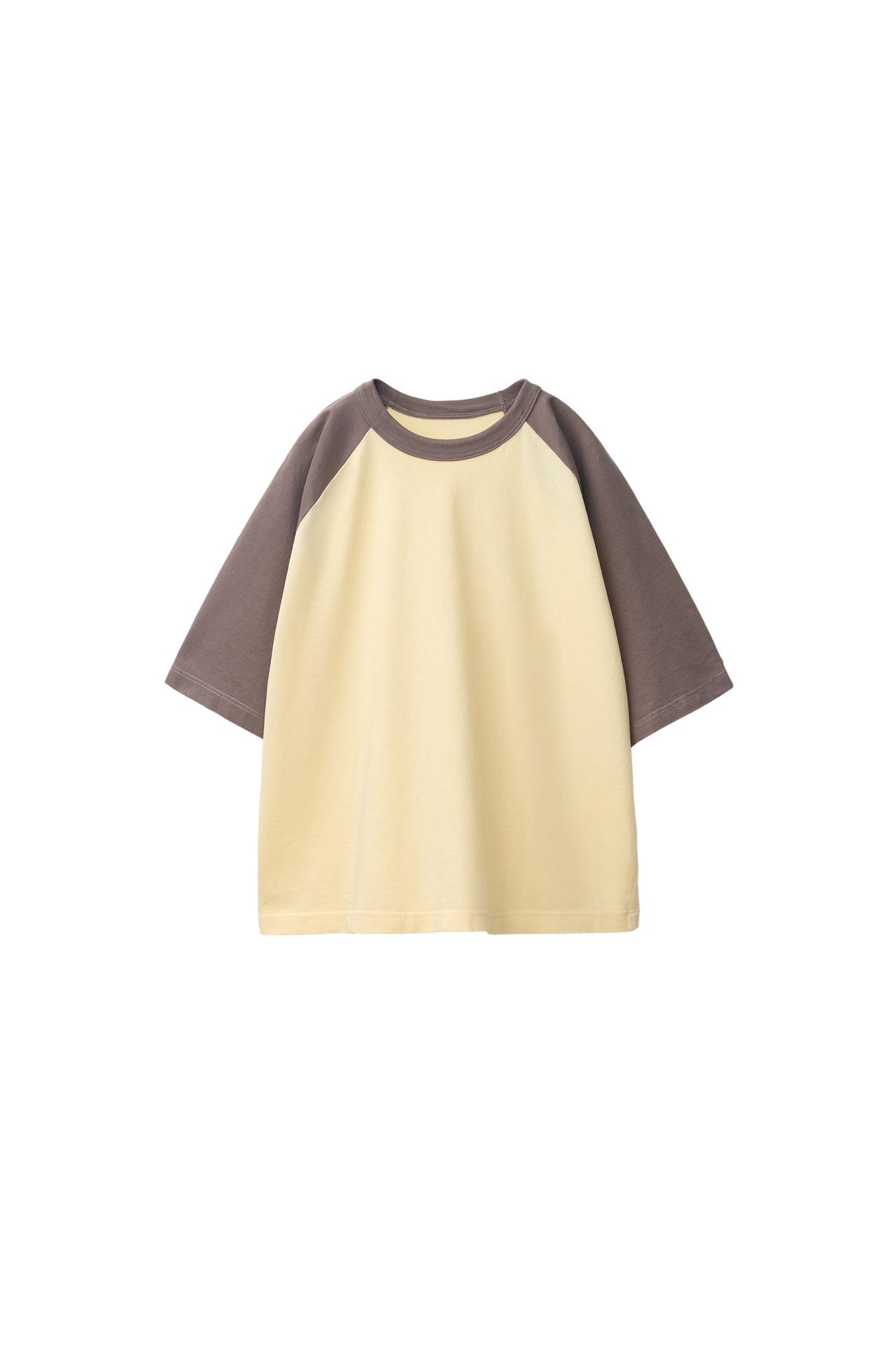 RAGLAN SLEEVE T-SHIRT — Yellow