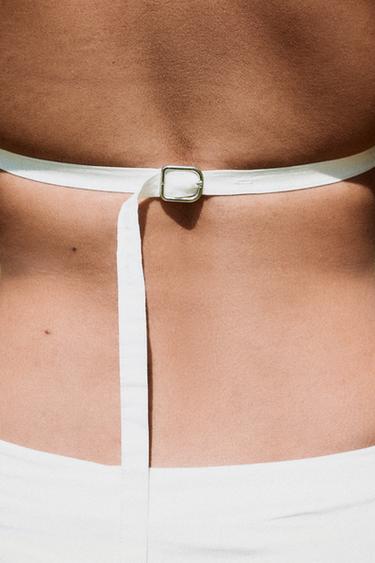 TOP HALTER DOS NU - Blanc de Zara - Image 2