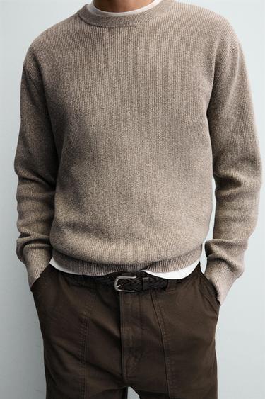 PURL KNIT SWEATER - Mink marl by Zara - Image 5