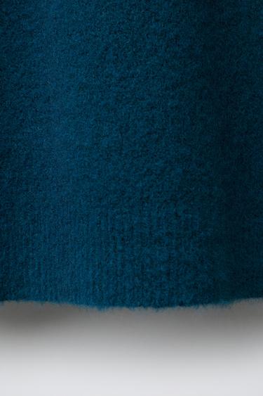 PULL EN MAILLE DOUCE LAINE - Bleu roi de Zara - Image 4