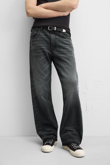 FLARE FIT JEANS - charcoal grey by Zara