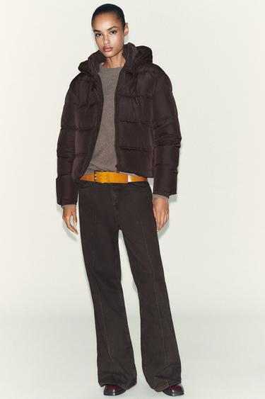 ANORAK IMBOTTITO CORTO WATER REPELLENT WINDPROOF - Marrone di Zara