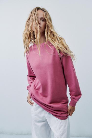 VESTIDO PLIEGUE - Rosa empolvado de Zara