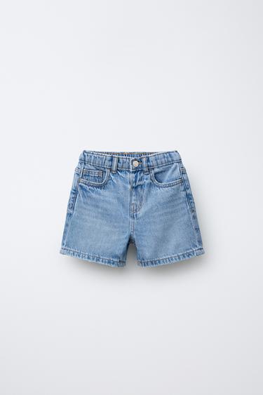 SKATER DENIM BERMUDA SHORTS - Light blue by Zara - Image 0