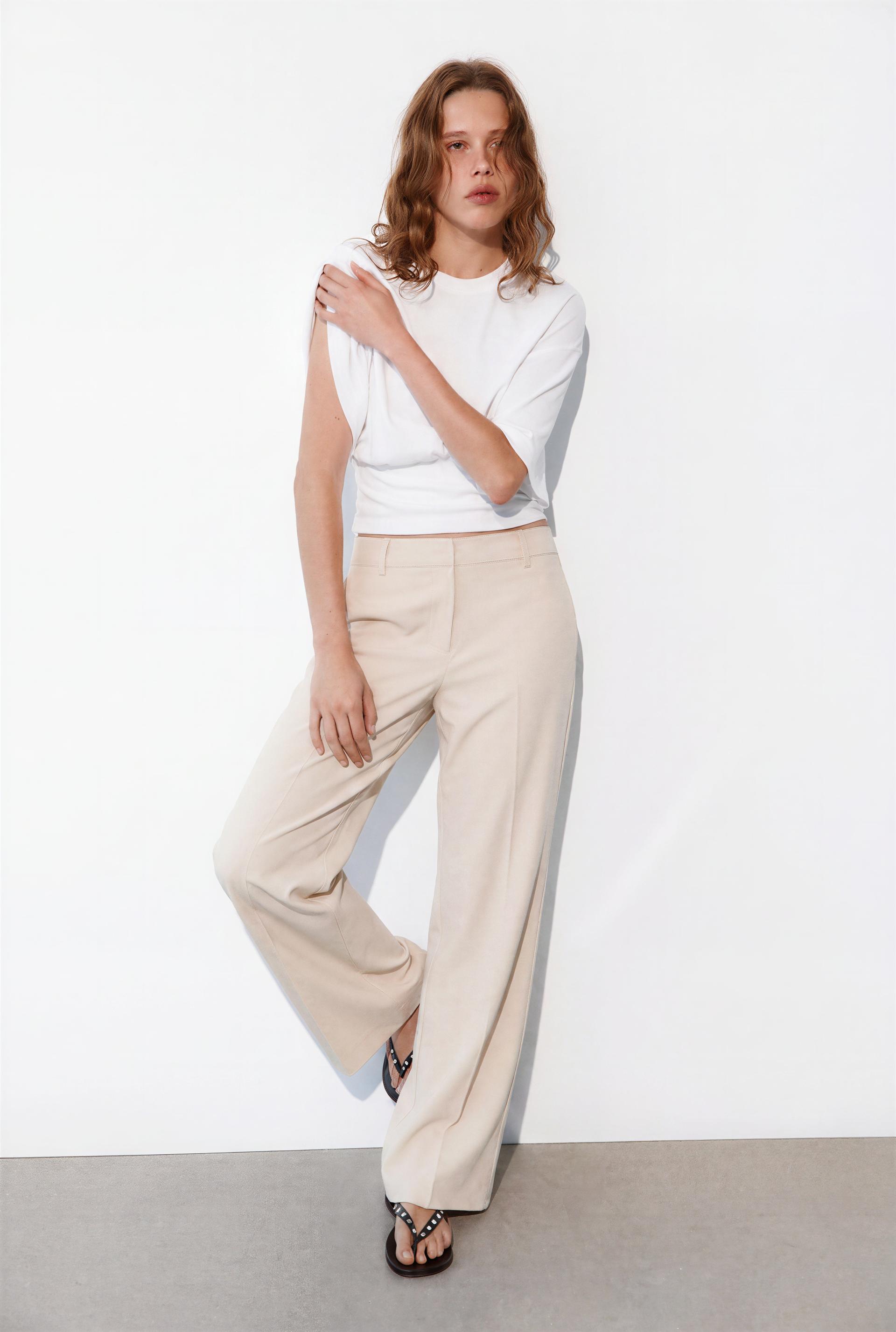 Low-Rise Straight-Leg Trousers