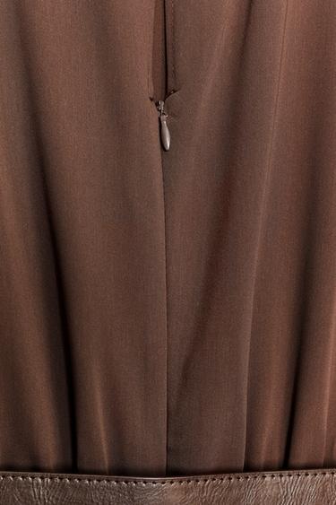 COMBINAISON SANS MANCHES CEINTURE - Marron de Zara - Image 7