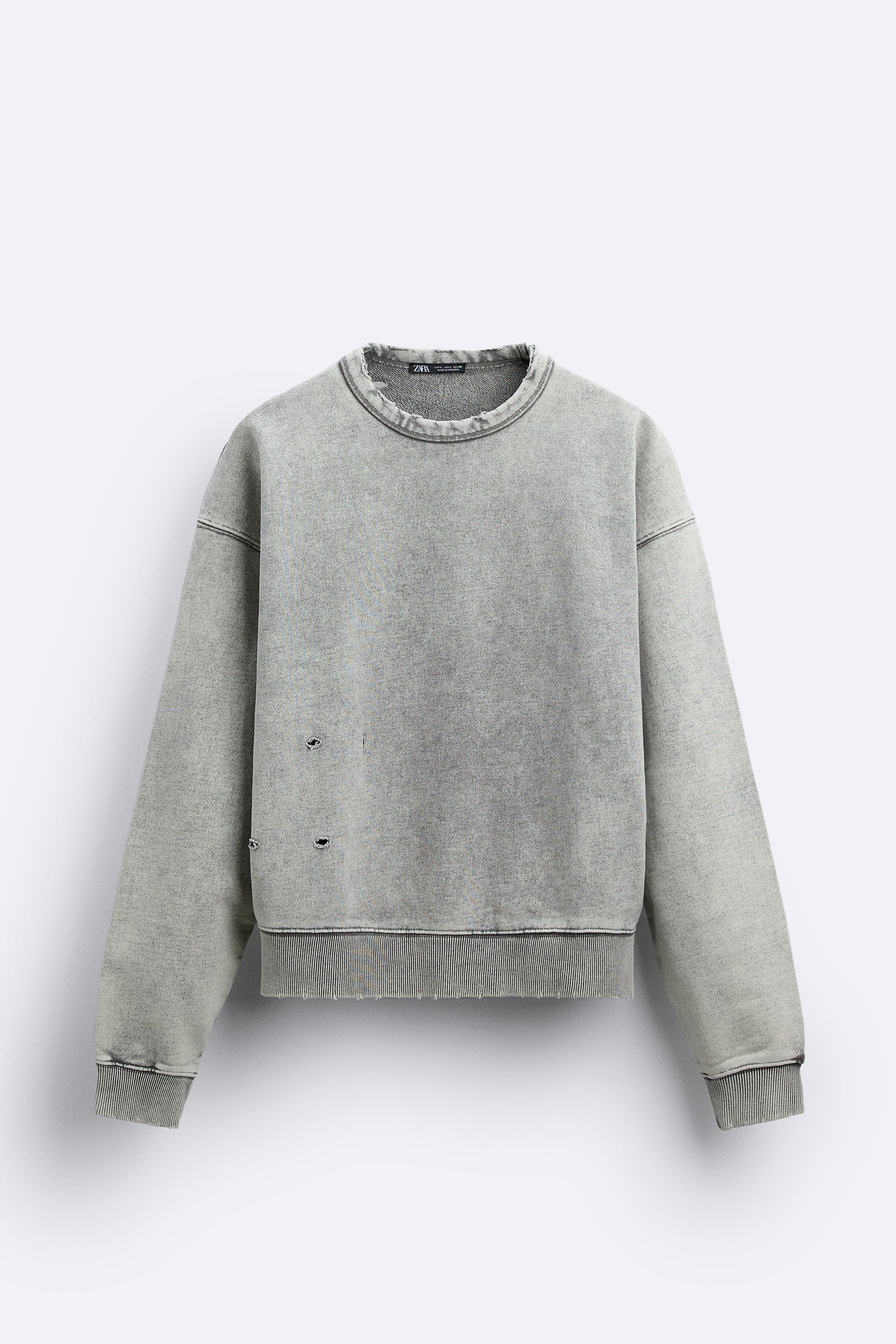 Zara clearance crop sweatshirt