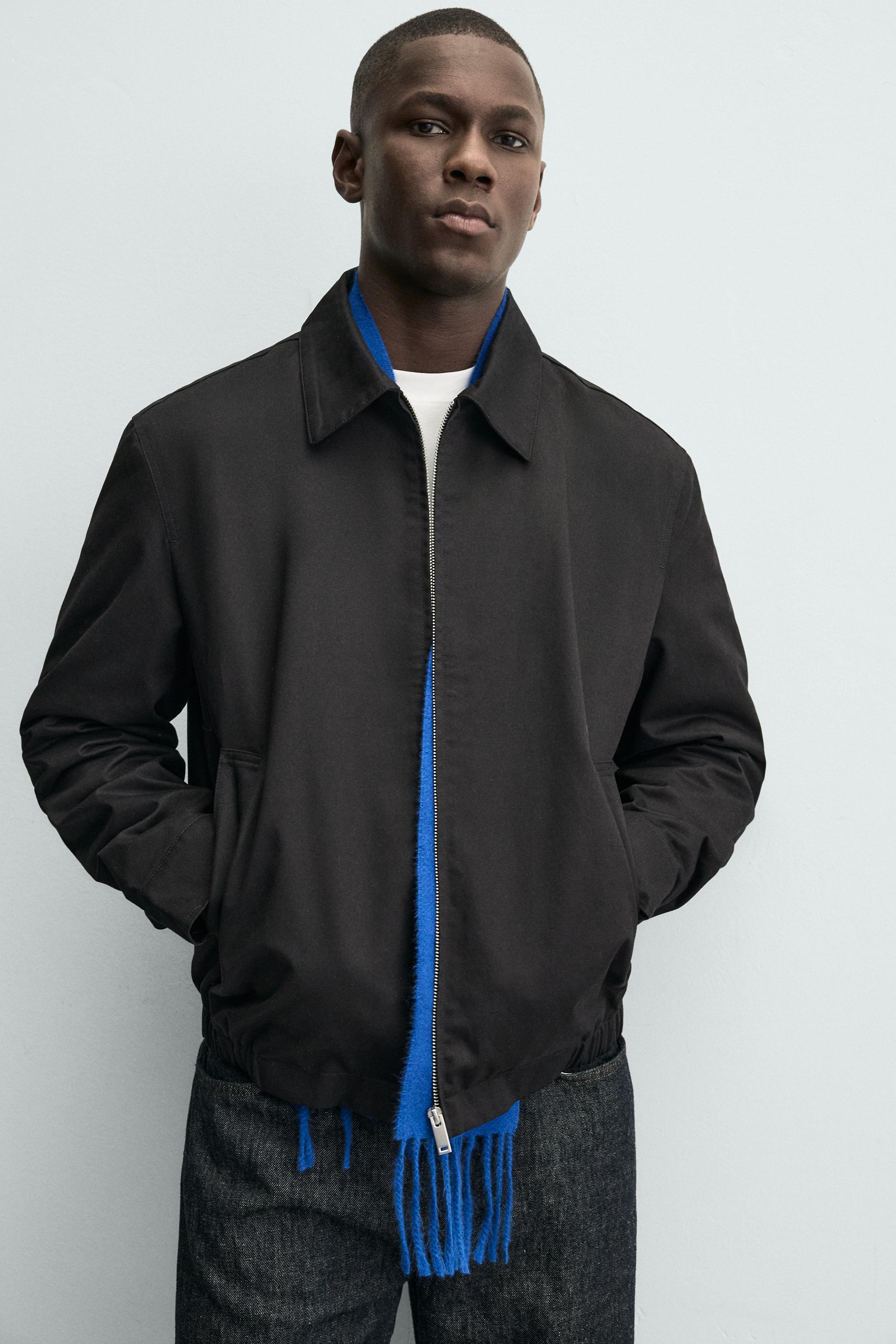 LIGHTWEIGHT COTTON JACKET - Black | ZARA United States