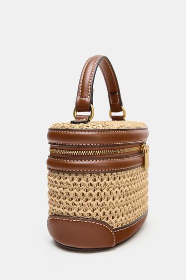 WOVEN VANITY BAG - Light beige by Zara - Image 4