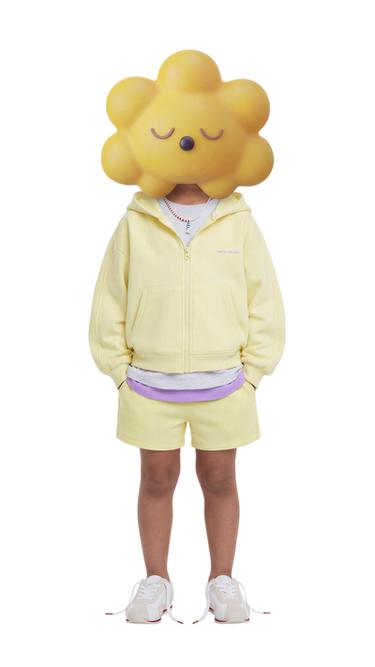 BERMUDA TEXTO RELIEVE - Amarillo limón de Zara