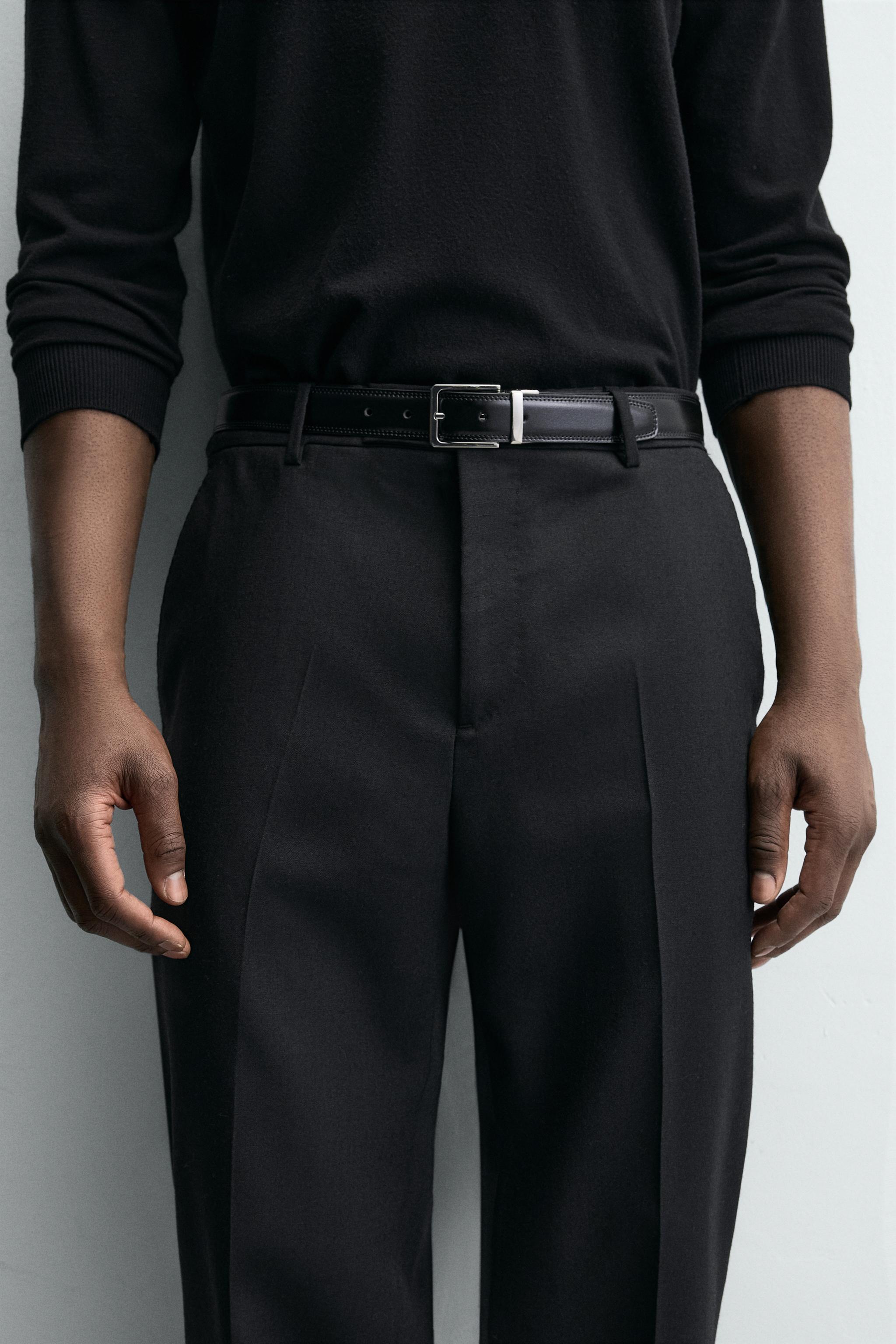 ZARAレアルレザーベルト ドレスレザーベルト - ブラウン | ZARA Japan / 日本
