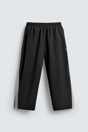 PANTALÓN TÉCNICO BANDAS - Negro de Zara