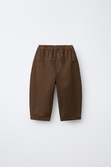 PANTALON BALLON SOFT - Marron de Zara - Image 1