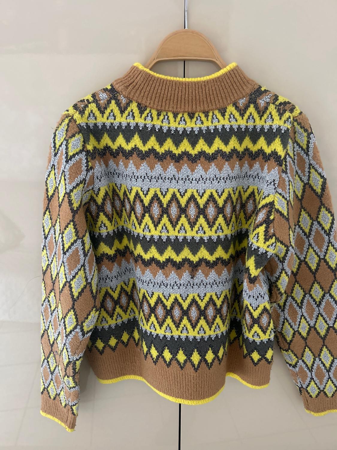 METALLIC THREAD JACQUARD SWEATER - Image 4
