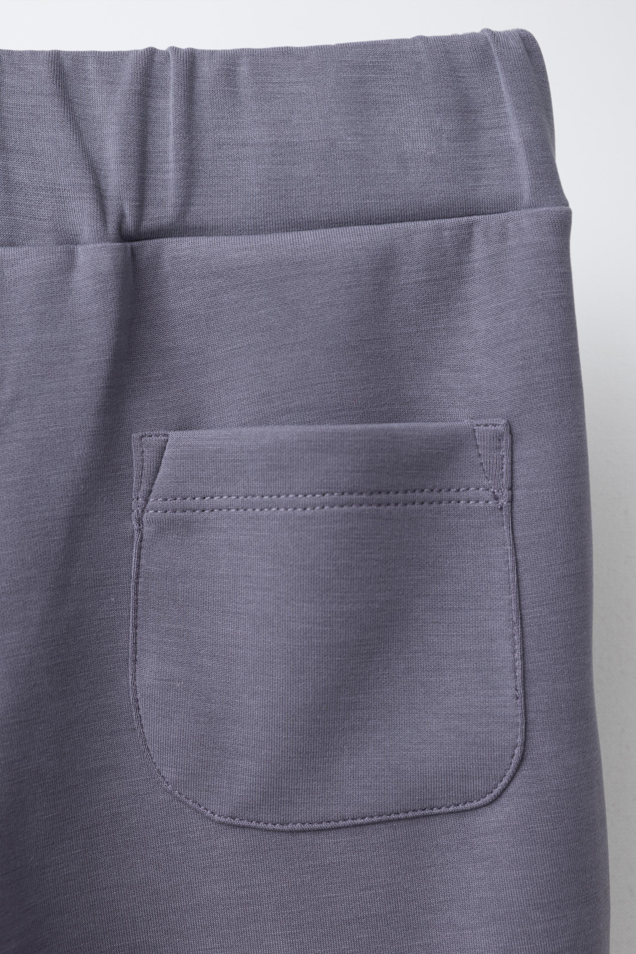 PANTALON FLARE BANDES CONTRASTE AVEC MODAL