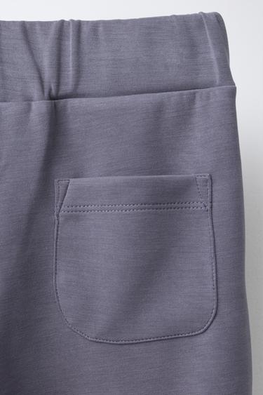 FLARE TROUSERS WITH CONTRAST STRIPES MODAL BLEND - Grey by Zara - Image 3