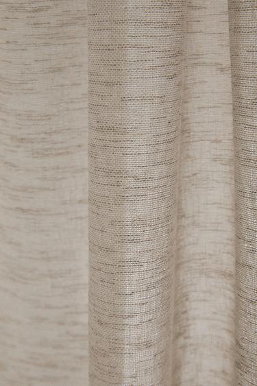 RIDEAU EN LIN BASSE OPACITÉ (LOT DE 2) - Beige clair de Zara - Image 2