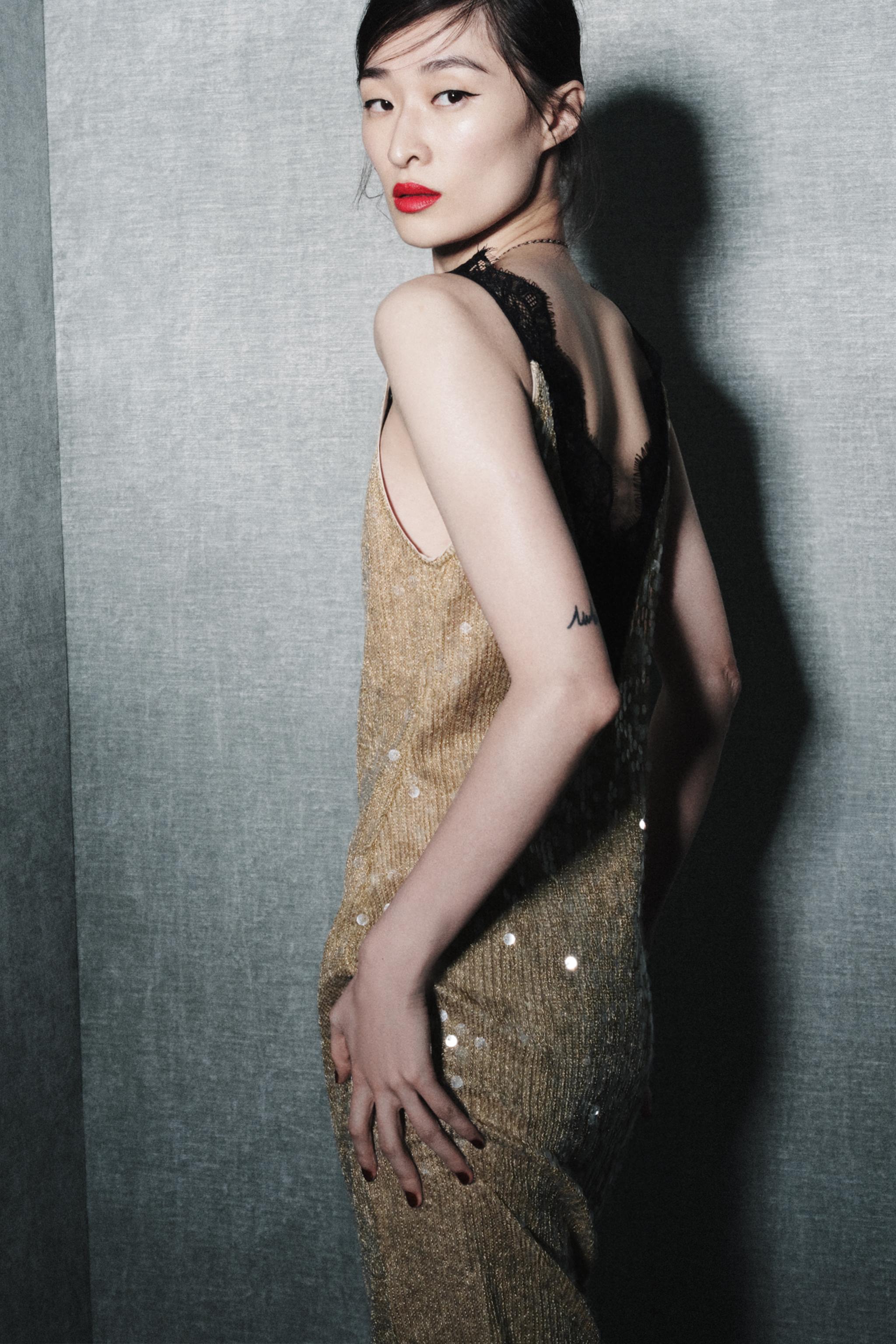 SEQUIN LACE DRESS ZW COLLECTION