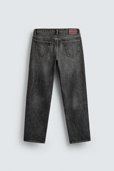 STRAIGHT FIT JEANS - Grey by Zara - Image 7