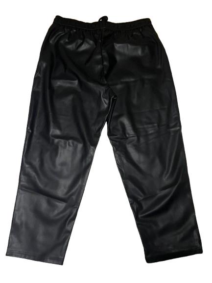 FAUX LEATHER JOGGING TROUSERS - Image 3