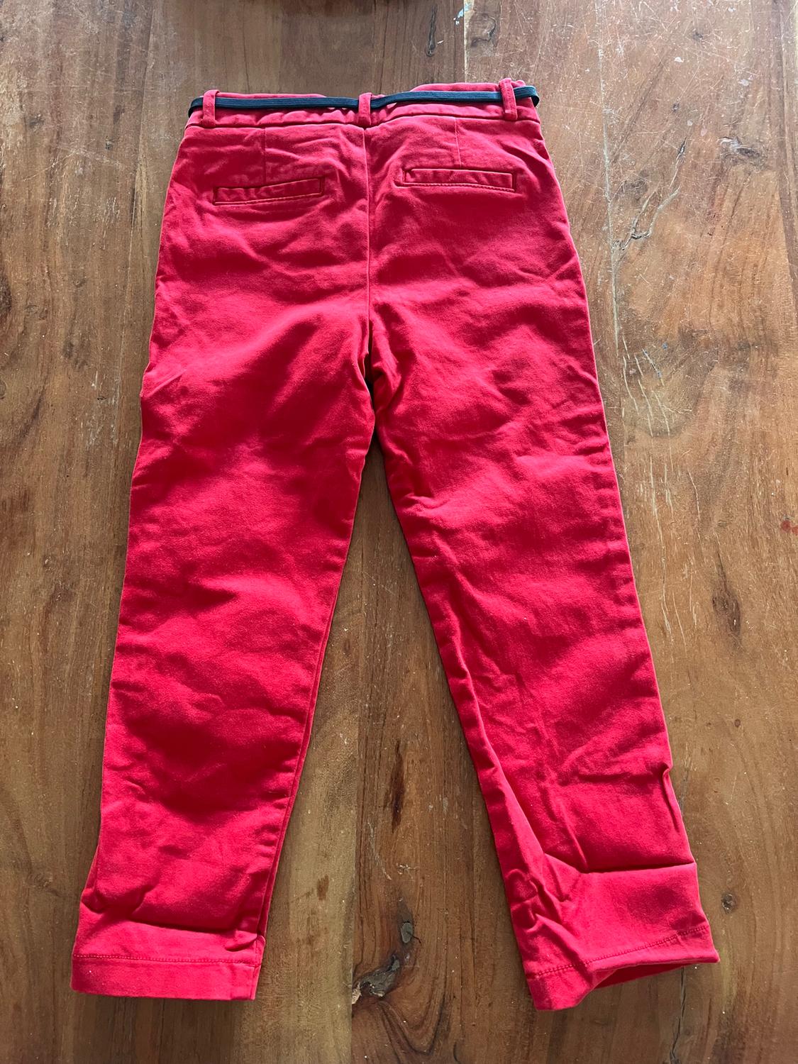 SATEEN TROUSERS WITH BELT - Image 2