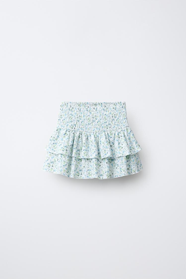 FALDA CON VOLANTES FLORAL 3