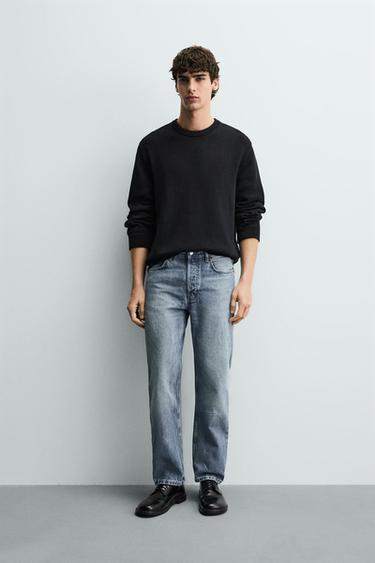 REGULAR FIT JEANS - Mid-blue by Zara