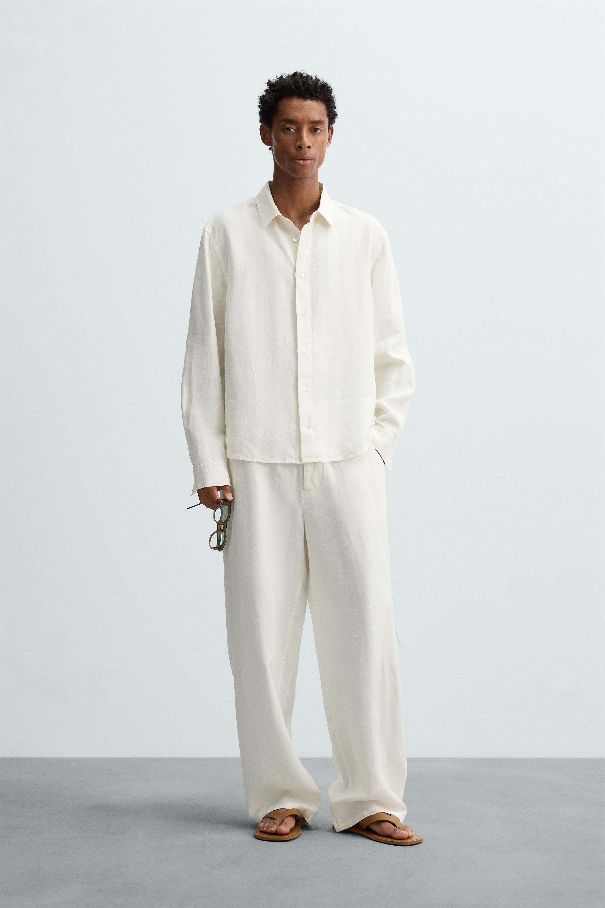 PANTALON COUPE DÉCONTRACTÉE 100 % CHANVRE