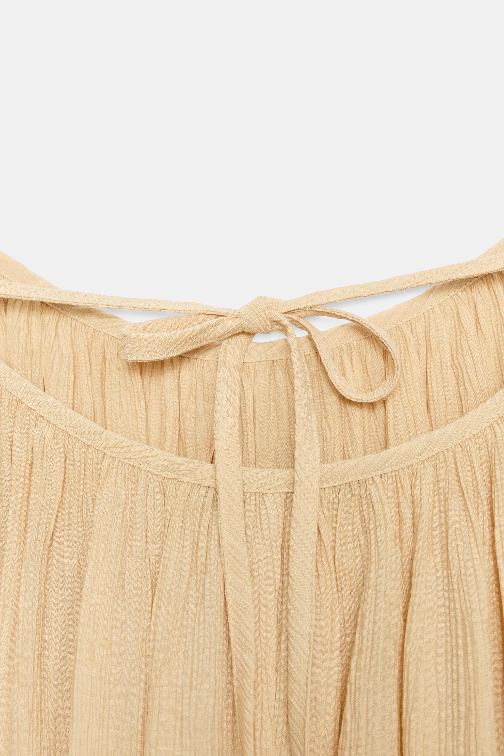 MINI TEXTURED VOLUMINOUS DRESS