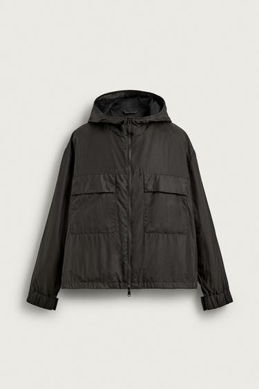 CAZADORA TÉCNICA CAPUCHA - Marrón de Zara