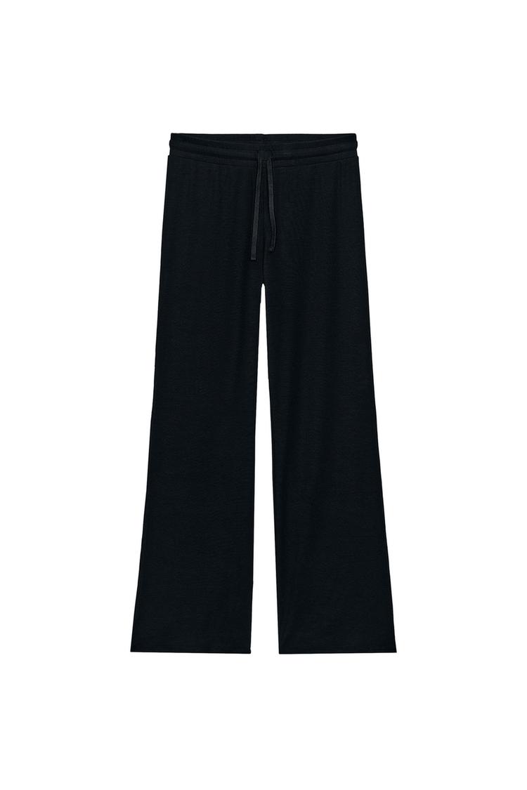 RIB STRAIGHT TROUSERS