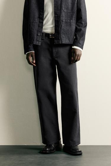 JEANS RELAXED FIT - Negro de Zara