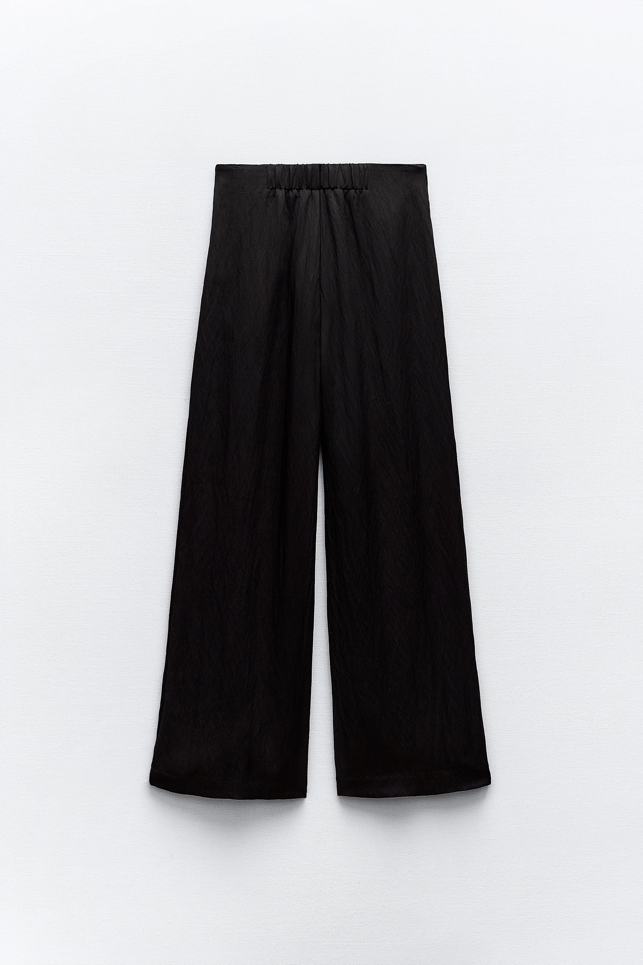 HIGH-WAISTED PANTS - Black, ZARA United States