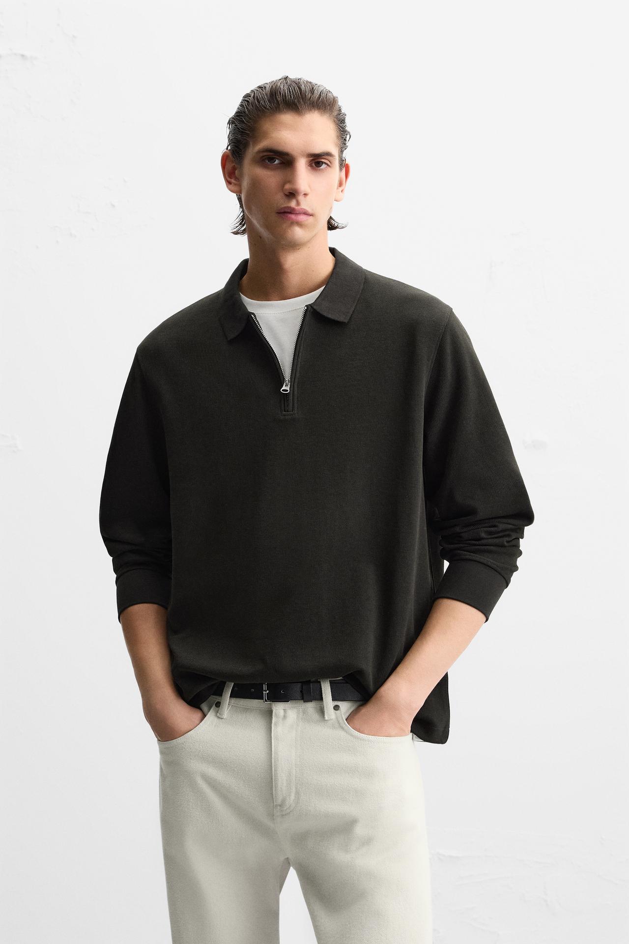 QUARTER ZIP POLO