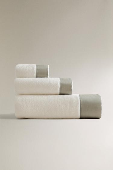 ΠΕΤΣΕΤΑ ΜΠΑΝΙΟΥ ΜΕ ΥΦΑΣΜΑΤΙΝΗ ΛΩΡΙΔΑ - Μέντα του Zara