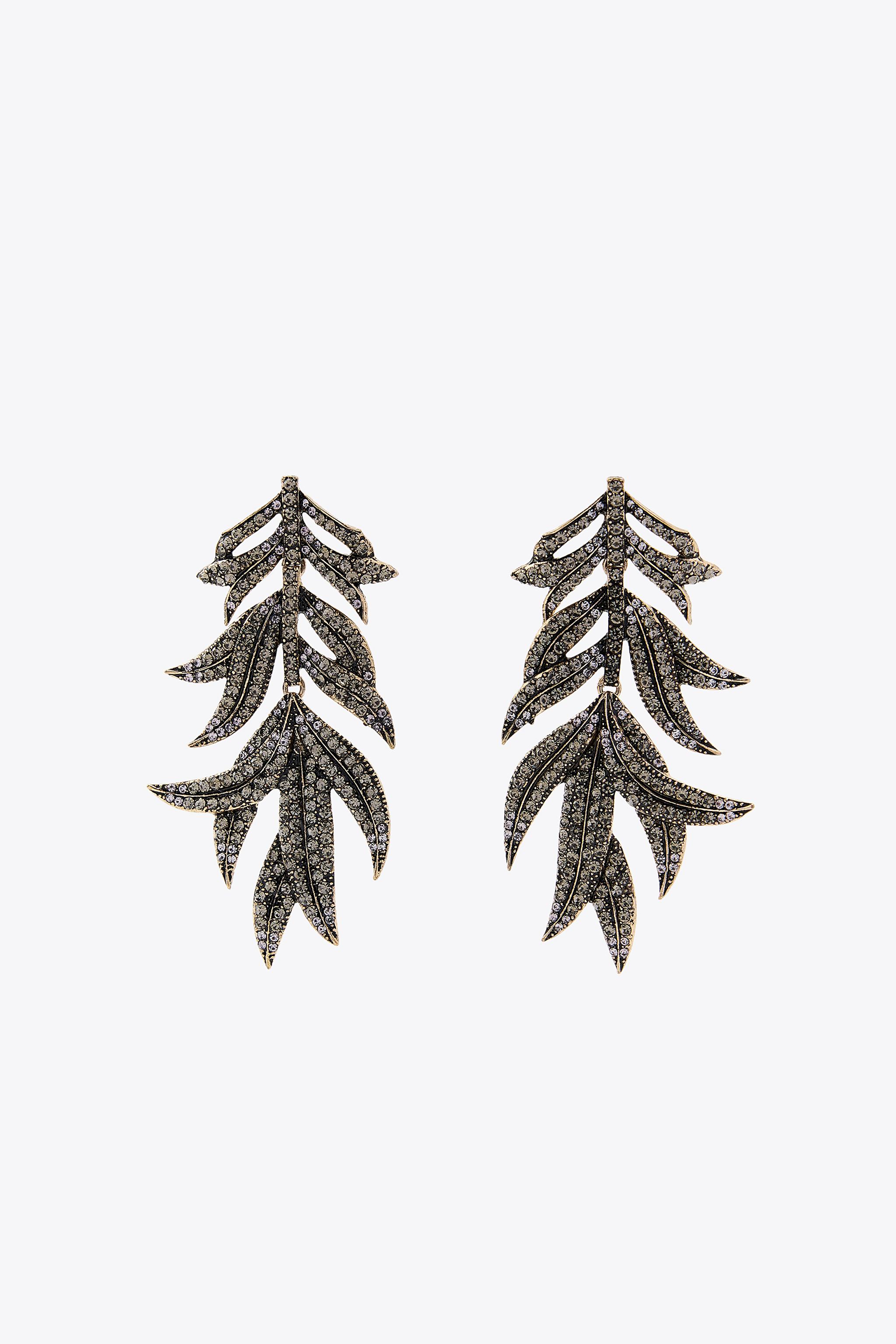 リーフビジューピアス - オールドゴールド | ZARA Japan / 日本