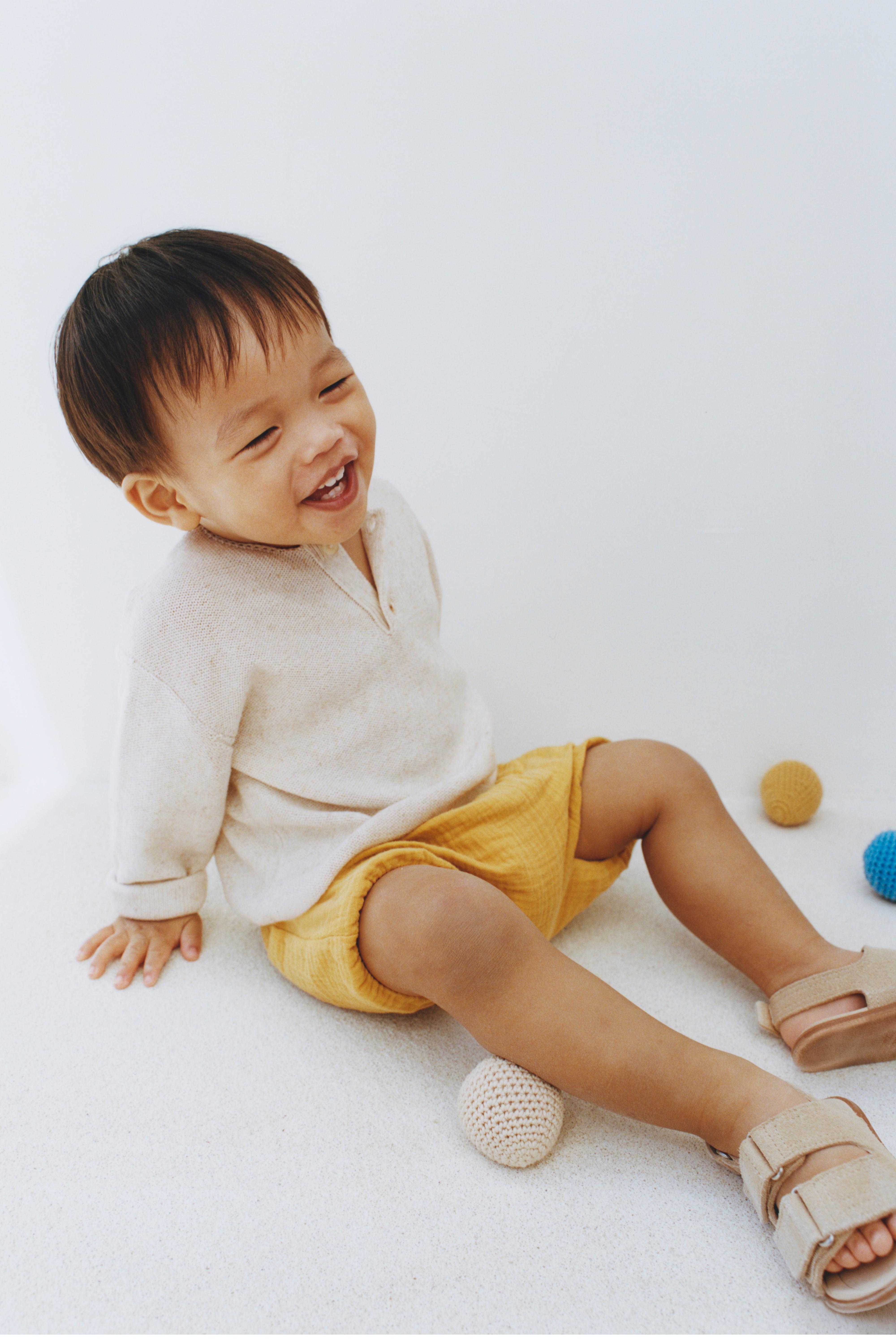 SMOOTH TEXTURED BLOOMERS - Mustard | ZARA United States