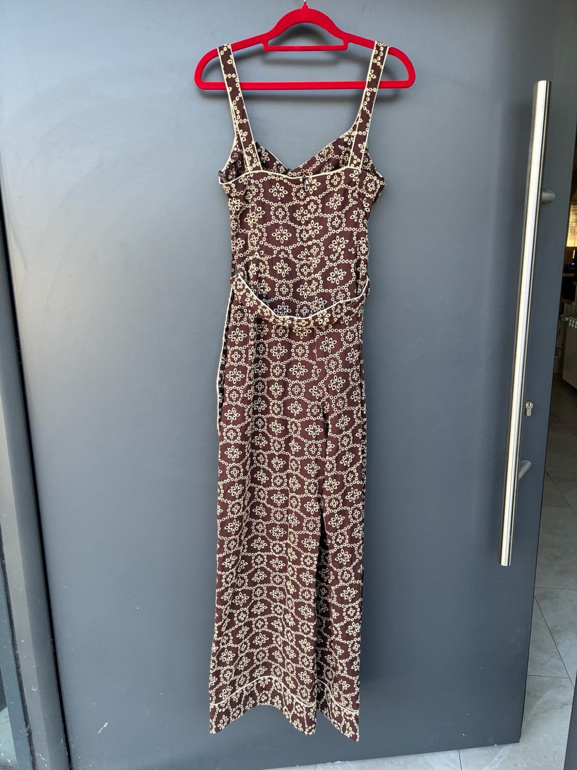 EMBROIDERED JUMPSUIT WITH BELT - Image 4
