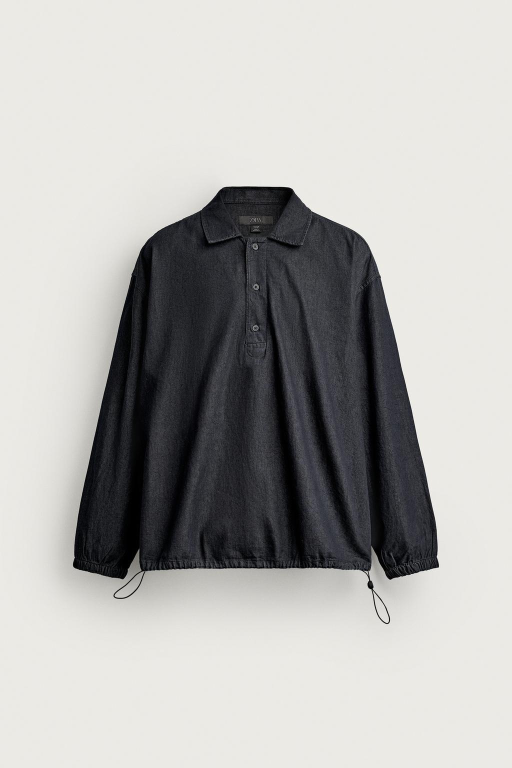 DENIM POLO SHIRT RELAXED FIT