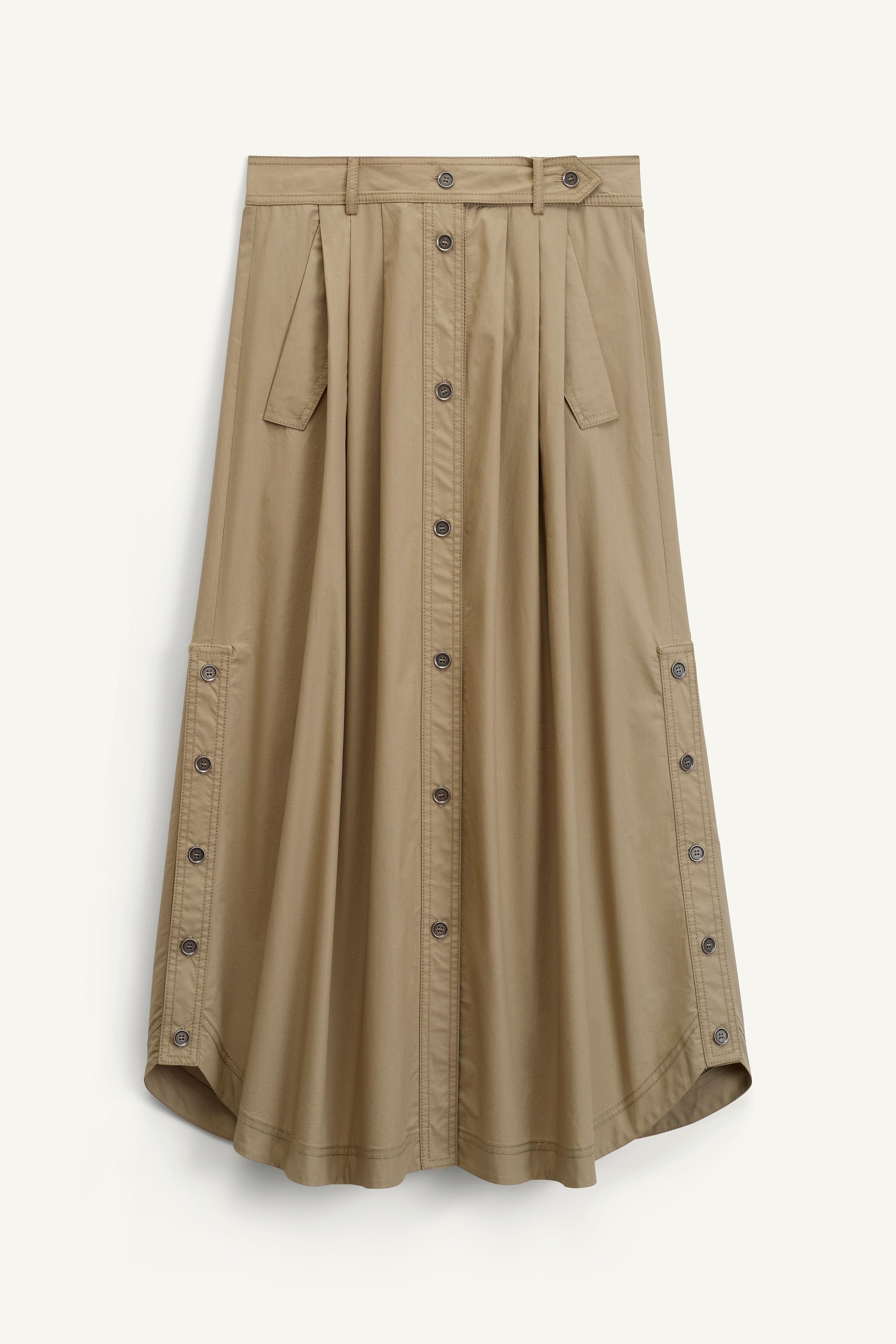 【ZARA】ST SKRT 14 プリーツ入りコットンスカート 2743/706/506 ZARA】ST SKRT 14 プリーツ入りコットンスカート 2743/706/506