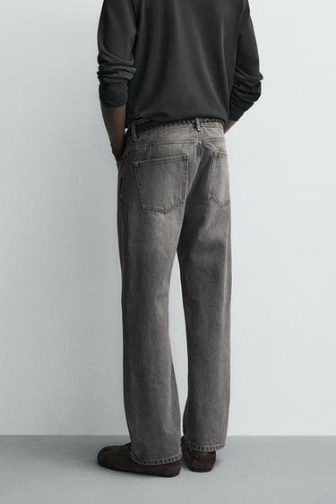 JEANS REGULAR FIT - Gris de Zara - Image 2